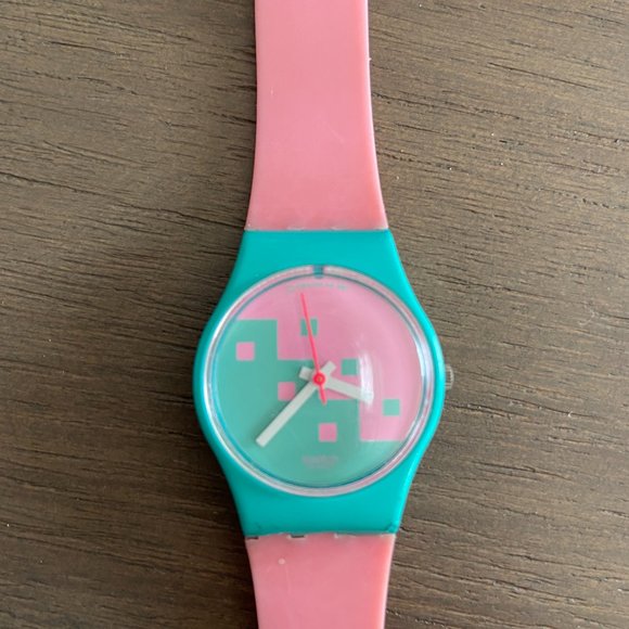 Swatch Accessories - Vintage Swatch Watch Pink Cassata